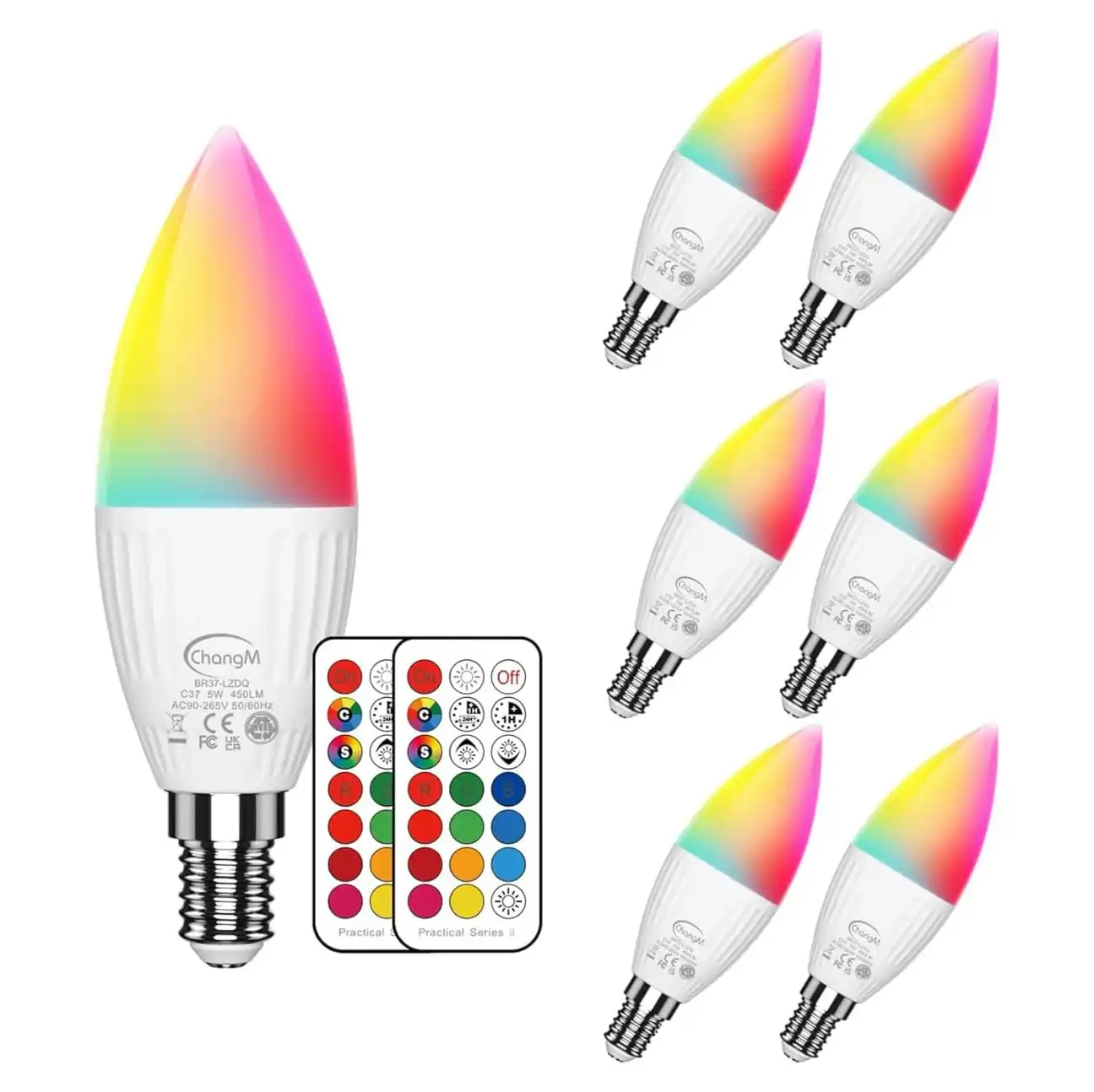 LIFX app interface showing color control and dimming options