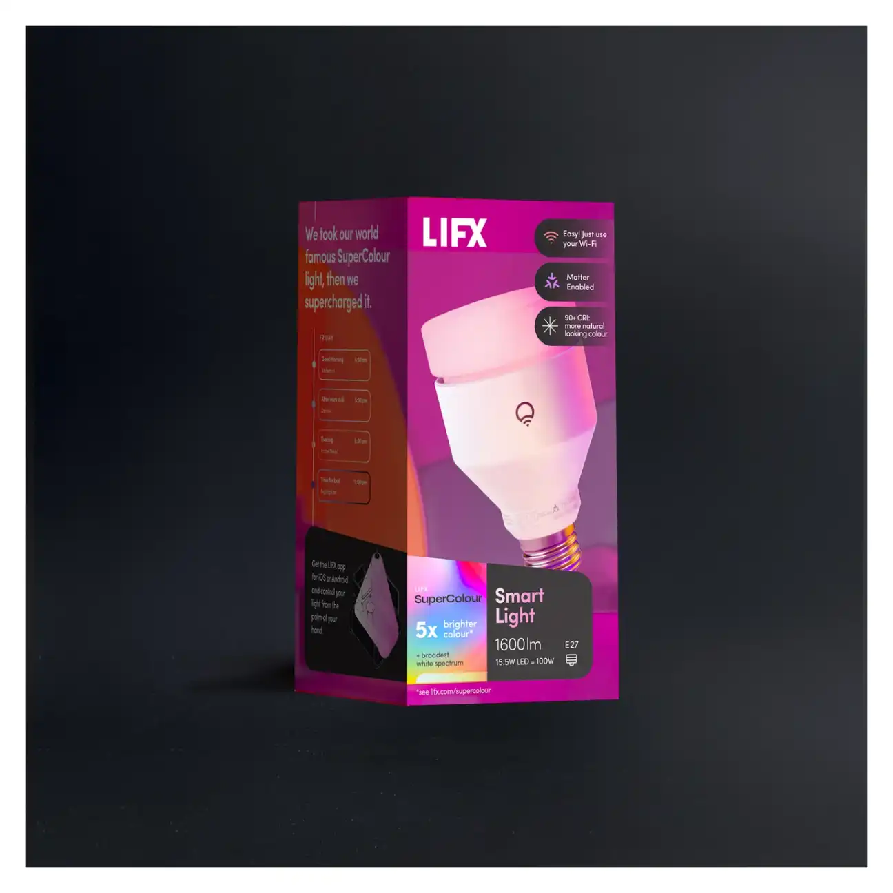 LIFX A21 SuperColor retail packaging