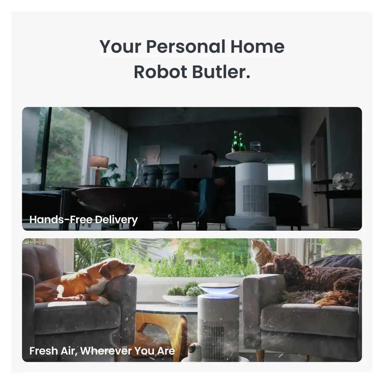 SwitchBot K20+ Pro side view showing sensors