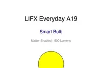 LIFX Everyday A19 Smart Bulb - Matter Wi-Fi Color Lighting