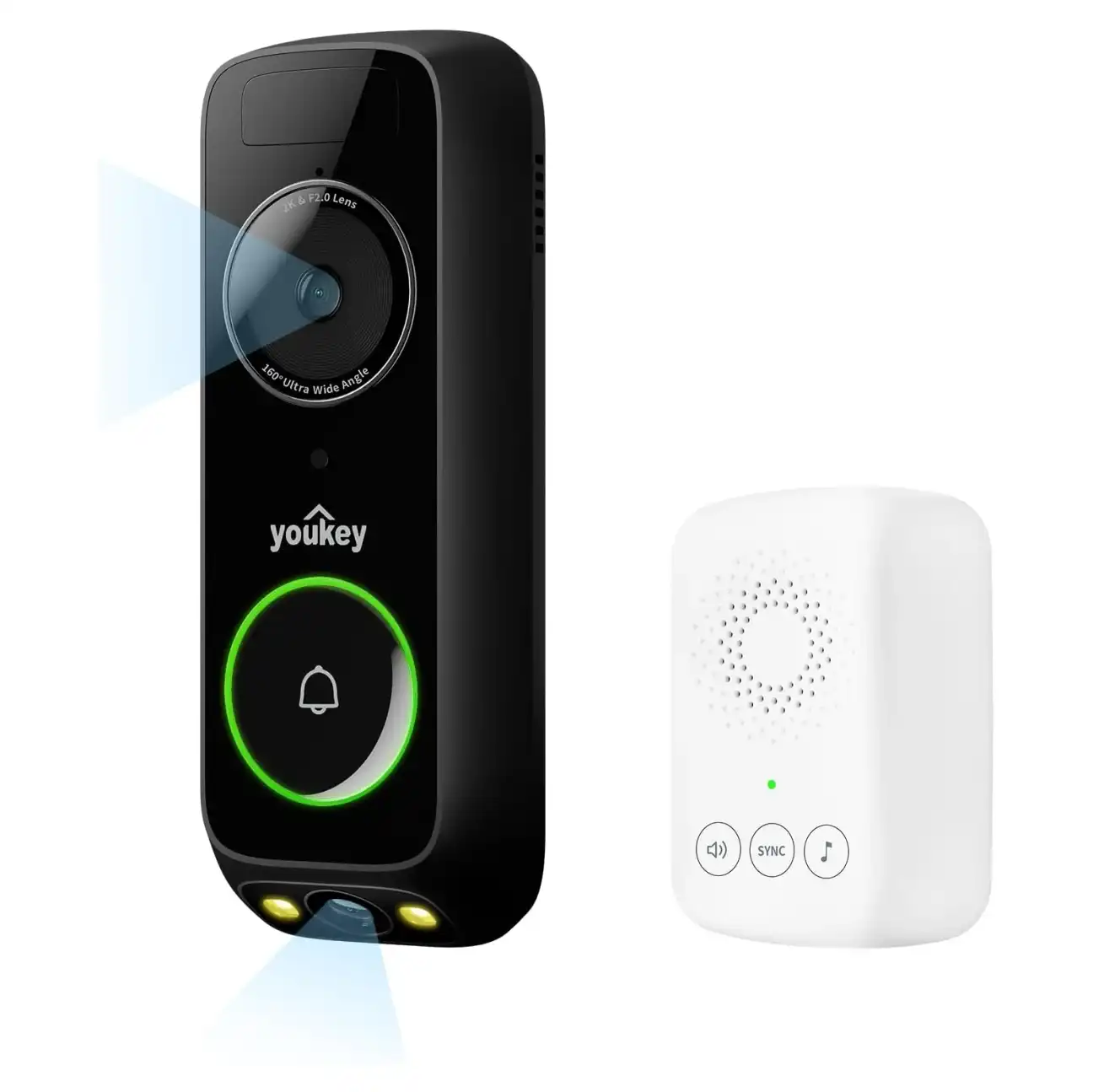 Eufy Security Video Doorbell Dual app interface showing live video feed and controls
