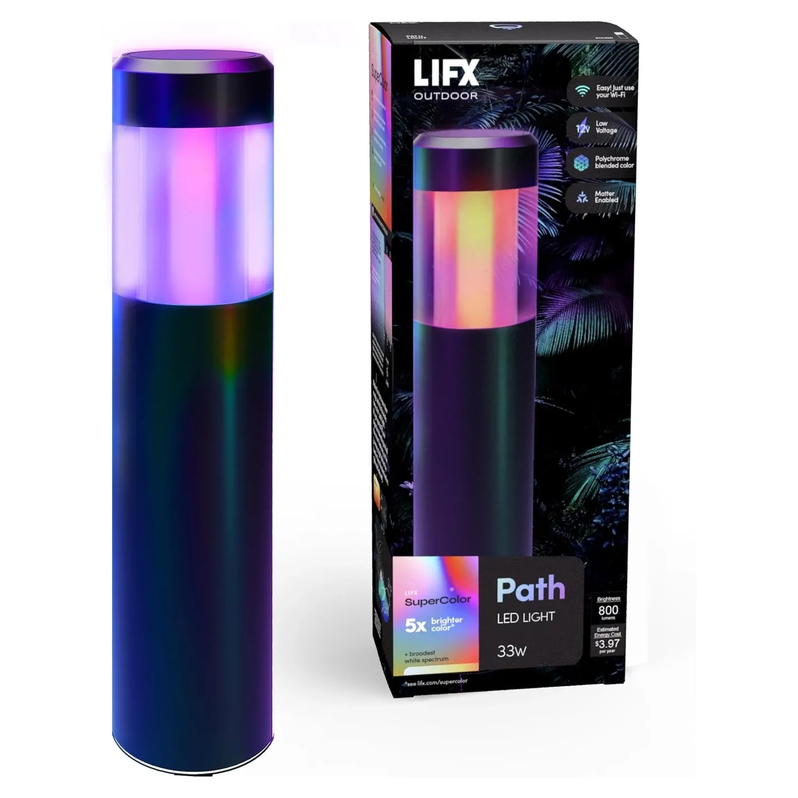 LIFX Outdoor Path Round - Smart LED Landscape Light