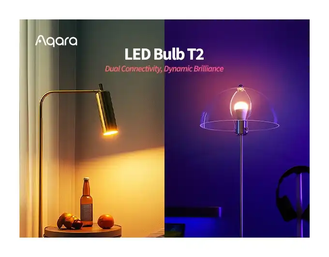 Aqara Home app interface showing dimming curves and transition settings