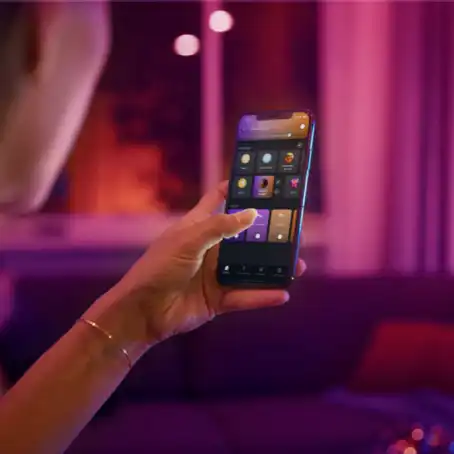 Easy setup with Philips Hue app and bridge