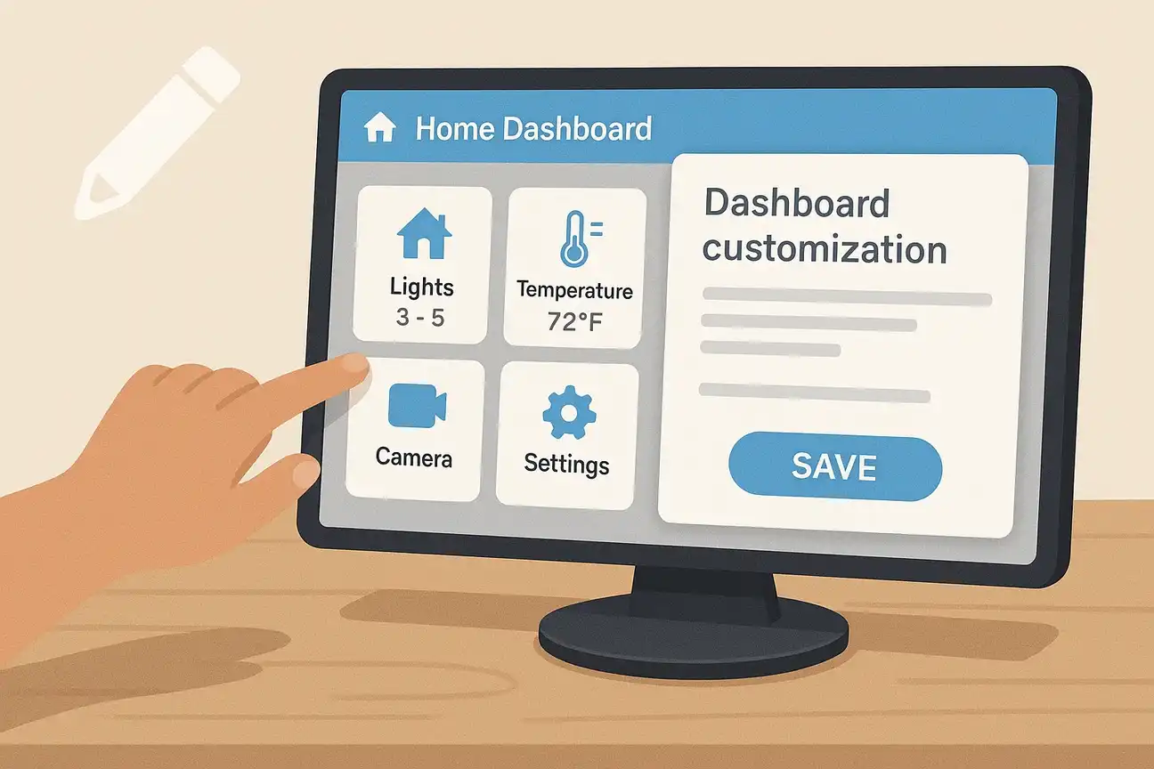 Customized Home Assistant dashboard with lighting and energy cards