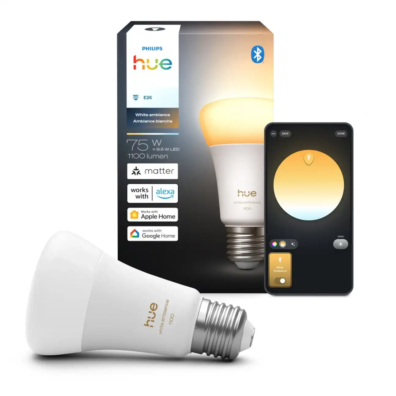 Philips Hue app control interface